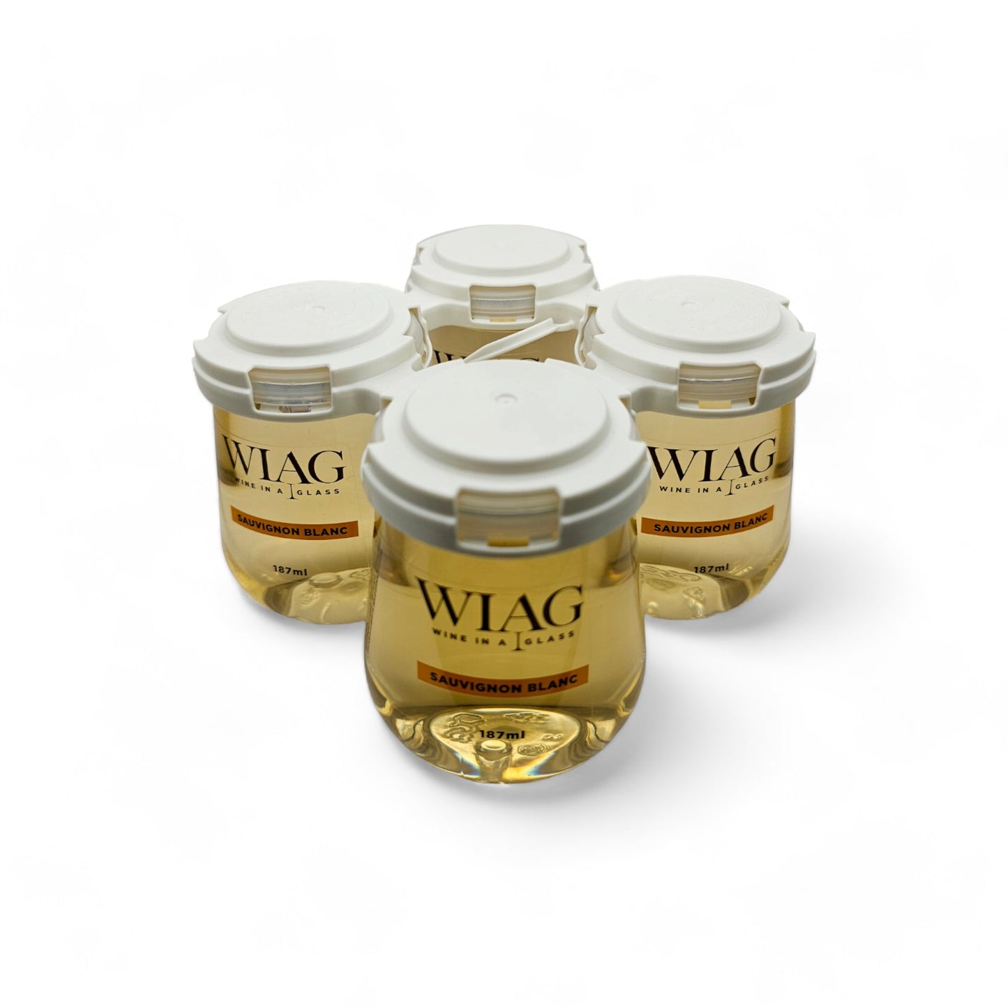 4 Pack - Elegant Single-Serve Wine In A Glass - Premium Quality, Perfect Portion