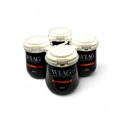 4 Pack - Elegant Single-Serve Wine In A Glass - Premium Quality, Perfect Portion